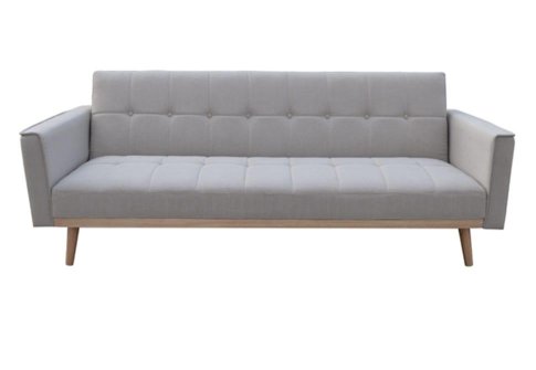 Καναπές Κρεβάτι από Ύφασμα με Διαχρονικό Στυλ σε Καφέ Χρώμα Ζ-105043