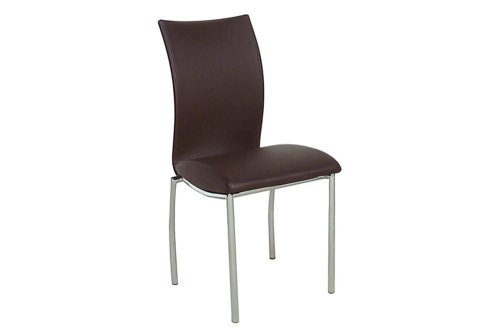 Κομψή Καρέκλα με Άνετο Κάθισμα σε Καφέ Χρώμα Ζ-190401