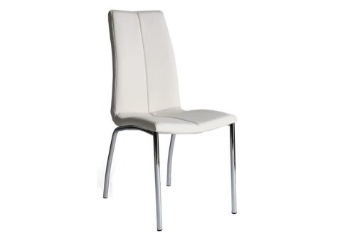 Καρέκλα με Ιδιάιτερο Σχέδιο από Δερματίνη σε Καφέ Χρώμα Ζ-190400