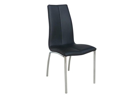 Καρέκλα με Ιδιάιτερο Σχέδιο από Δερματίνη σε Καφέ Χρώμα Ζ-190400