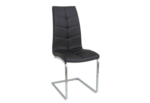 Άνετη Καρέκλα με Εντυπωσιακό Σχέδιο από Δερματίνη σε Καφέ Χρώμα Z-190406