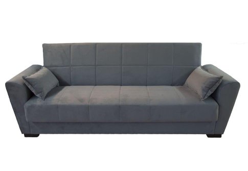 Τριθέσιος Καναπές Κρεβάτι με Βελούδινη Υφή Φ-105056