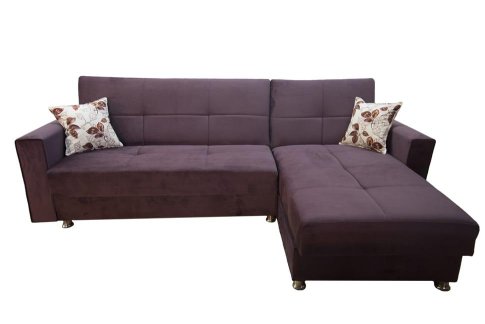Γωνιακός Καναπές Κρεβάτι με Πουφ  Φ-100100