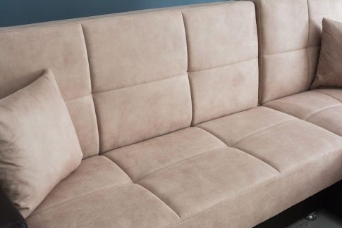 Αναπαυτικός Γωνιακός Καναπές Κρεβάτι 252Χ155  Φ-100101