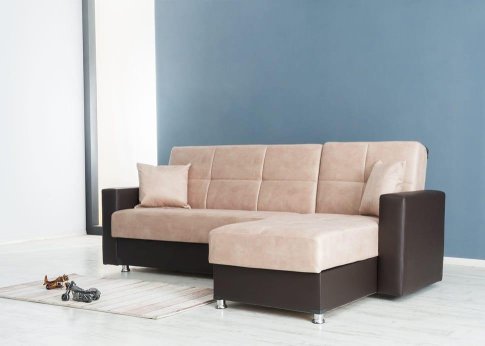 Αναπαυτικός Γωνιακός Καναπές Κρεβάτι 252Χ155  Φ-100101