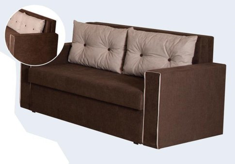 Διθέσιος Καναπές Κρεβάτι με Διακοσμητικό Ρέλι Α-105060