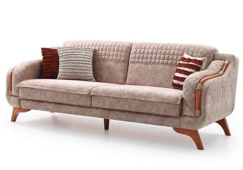 Καναπές Κρεβάτι με Ξύλινα Στοιχεία Προμηθέας Φ-105070