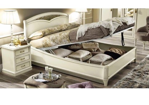 Ρομαντικό Κρεβάτι με Καμπυλωτά Πλαϊνά CG-0370154