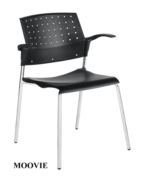 Καρέκλα Επισκέπτου με Διάτρητη Πλάτη Del-Moovie